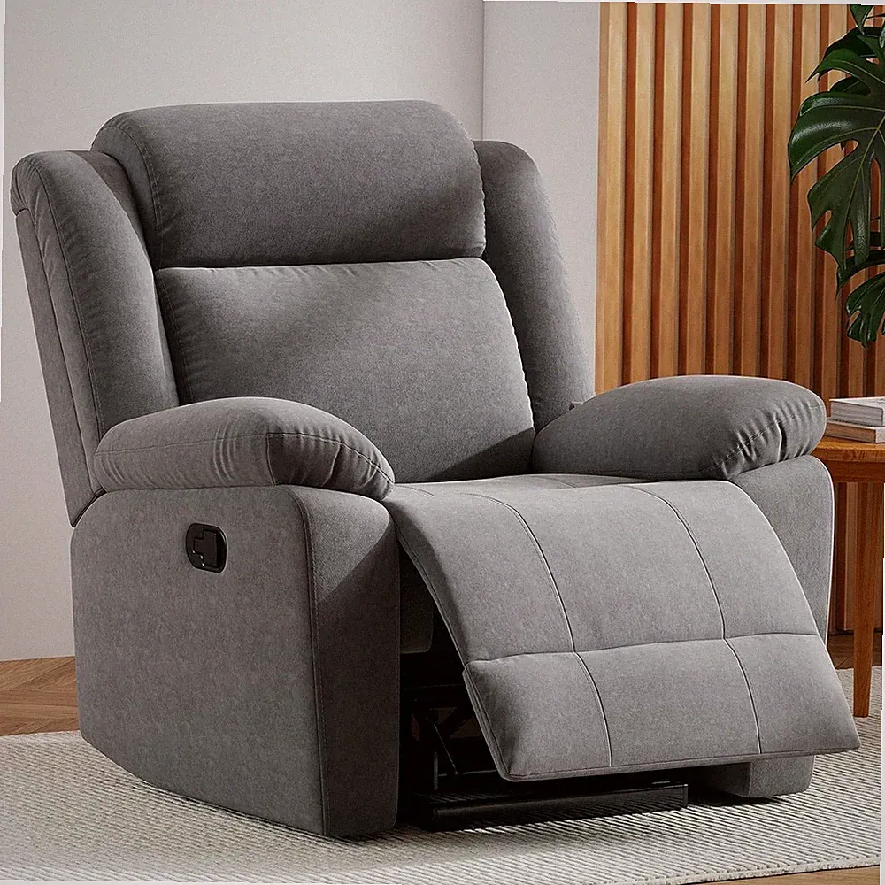 EBELLO Rocker Recliner Chair Overstuffed Manual Rocking Recliner for Living Room