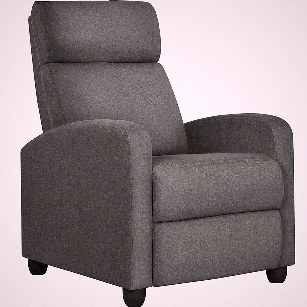 Fabric Recliner Chair Single Modern Sofa for Living Room or Home Theater Use