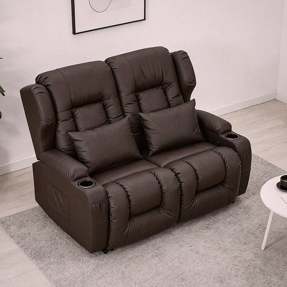 Loveseat Recliner Sofa Manual Recliner Loveseat RV Sofa Home Theater Seating