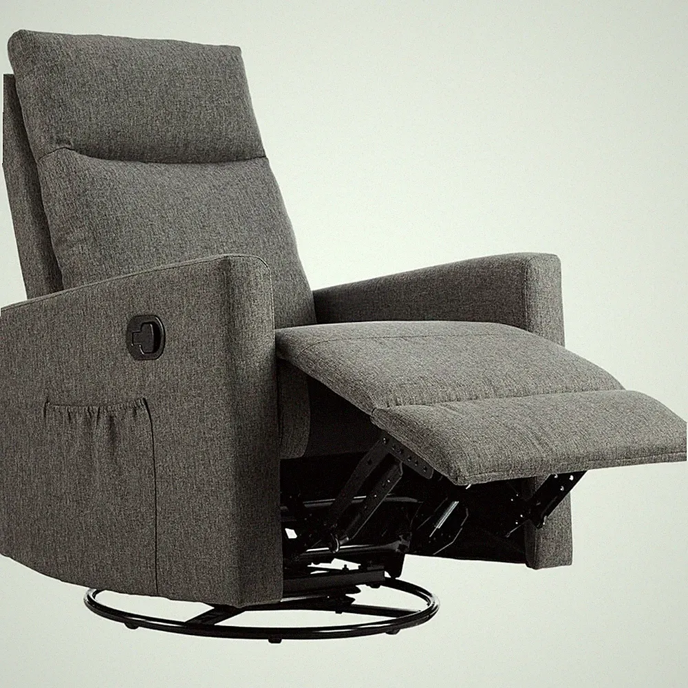 Recliner Chair Swivel Rocking Glider Rocker Nursery Chair Extra Large Footrest