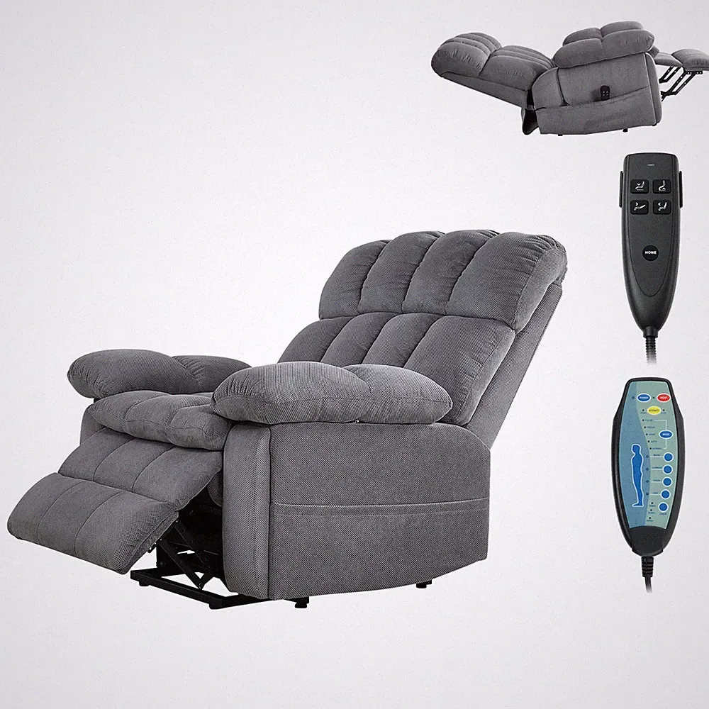 Uimoso Power Lift Recliner Chair w/ Massage & Heat for Elderly Overstuffed Wide